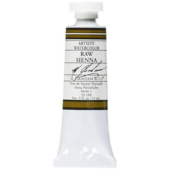 M. Graham 1/2-Ounce Tube Watercolor Paint, Raw Sienna (33-160)