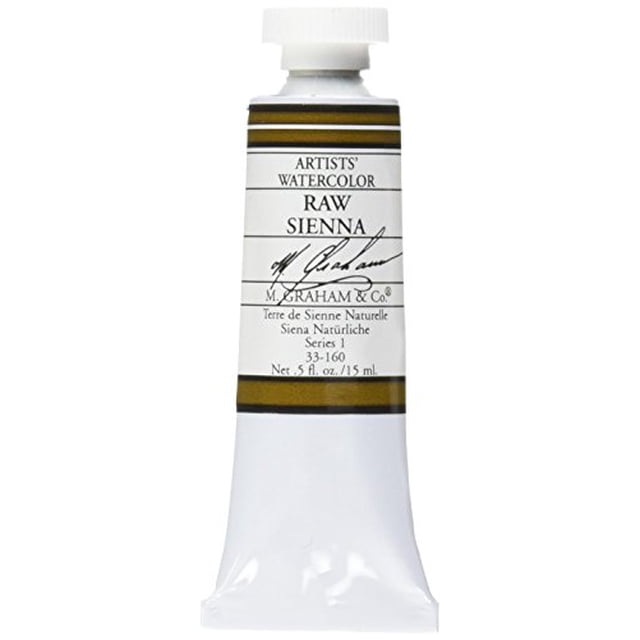 M. Graham Peinture Aquarelle en Tube de 1/2 Once, Terre de Sienne Brute (33-160)