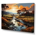 thumbnail image 2 of Designart "Countryside River Bend Collage I" Landscapes Canvas Art Print, 2 of 5