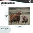 thumbnail image 3 of Mom & Baby Cow Canvas Wall Art, design by Lettered and Lined, 3 of 8