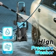 thumbnail image 3 of TEBRU Electric Pressure Washer, 3000PSI Max 2.4 GPM Power Washer with 32 ft Hose, 4 Quick Connect Nozzles, Foam Cannon, Suitable for Clean Cars, Patios, Driveways, Fences, Pool, 3 of 11