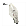 thumbnail image 3 of 20Pcs 7 Watt C7 E12 Night Light Bulb and Salt Lamp Replacement Bulbs,Clear Glass Incandescent Bulbs, 3 of 5