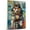 Alaskan Malamute, variant on Ibizan Hound Dog Poster Riding A Motorcycle - Ibizan Hound Dog Canvas Wall Art For Bedroom Decor - Bedroom Decor - Dog Home Decor