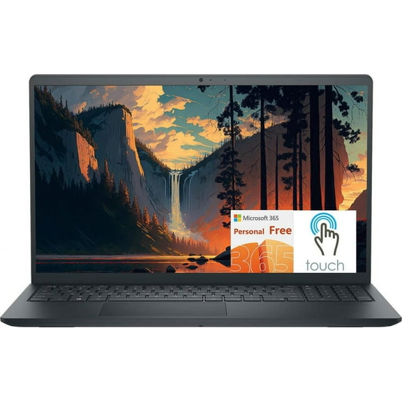 Dell Inspiron 15 Laptop, 15.6" Full HD Touchscreen Business & Student Laptop computer, AMD Ryzen 5 7530U 6-Core Processor, 16GB RAM 1TB SSD, Windows 11 Laptop with 1 Year Microsoft 365, Carbon Black