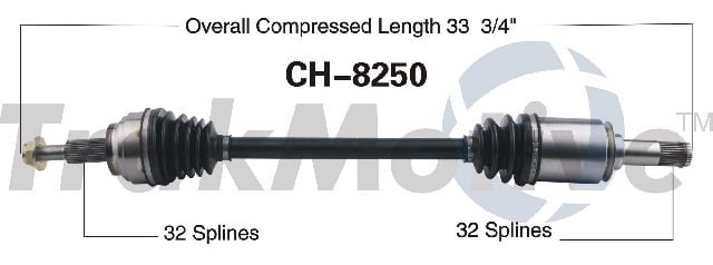 CV Axle Shaft-AAR Front Right SurTrack CH-8298 fits 14-17 Jeep Cherokee