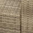 thumbnail image 6 of Outdoor Patio Sofa Set, Terrace Furniture Sectional Sofa with Ottomans And Cushions, Patio Wicker Rattan Conversation Sets, Brown, 6 of 15