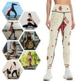 thumbnail image 4 of Snow Gift Sock Christmas Pattern High Waisted Leggings for Women Regular & Plus - No See Through Tummy Control Cycling Workout Yoga Pants without Pockets L, 4 of 6