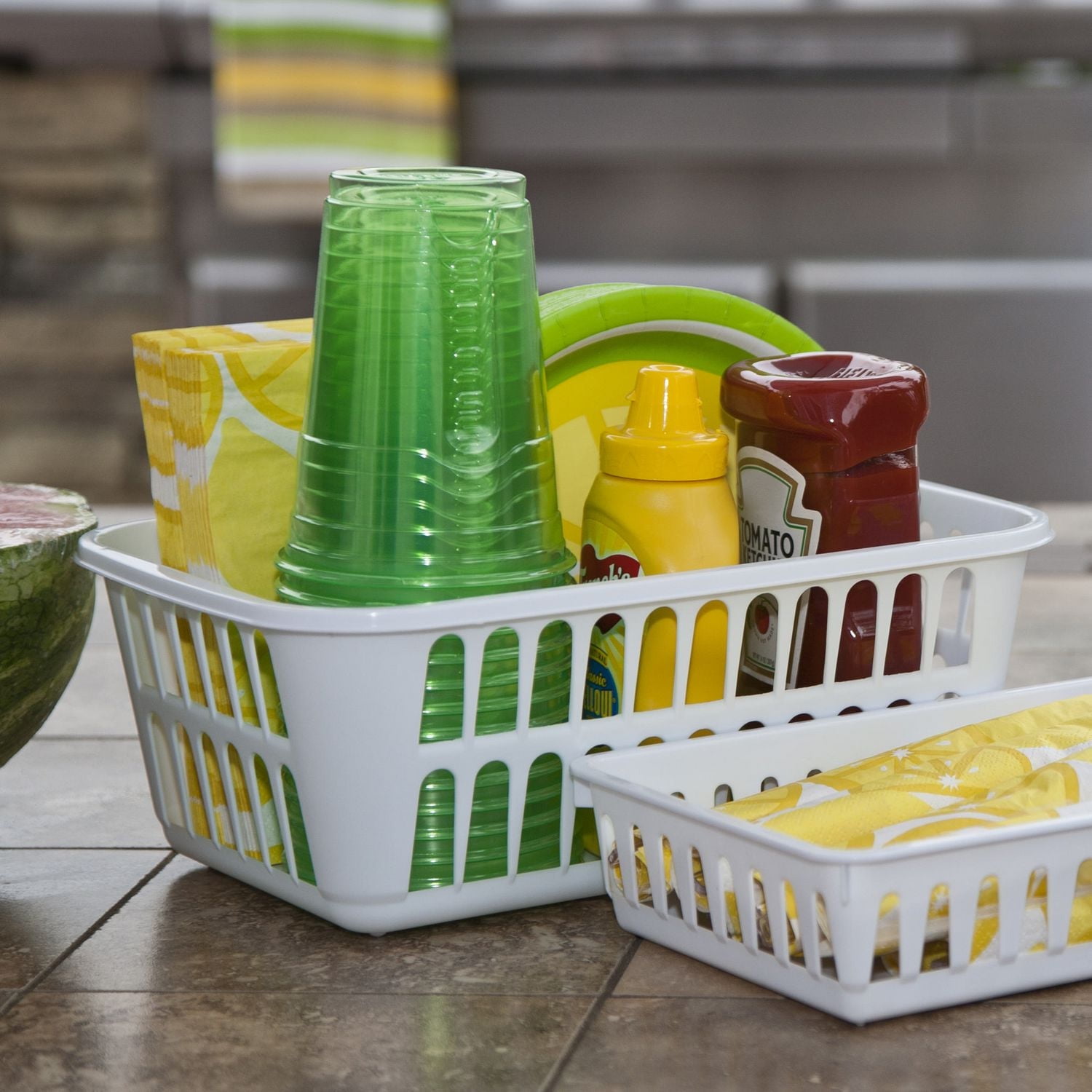 Sterilite White Storage Tray, Each