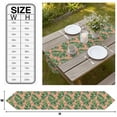 thumbnail image 3 of Palm Tree Tropical Table Runner Linen Burlap Table Runner 72 Inches Long Pink Summer Botanical Leaves Dresser Scarves for Kitchen Island Coffee Dining Room Party Wedding Banquet Holiday Decor 13"x72", 3 of 8