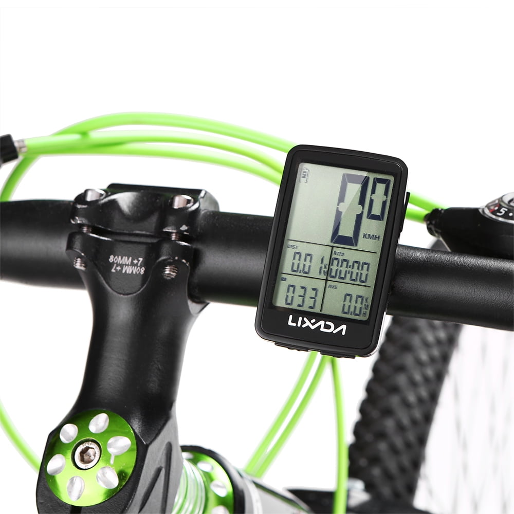 Lixada USB Rechargeable Wireless Bike Cycling Computer Bicycle Speedometer Odometer Walmart