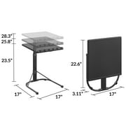 Mainstays Adjustable Height Personal Folding Activity Table, Black