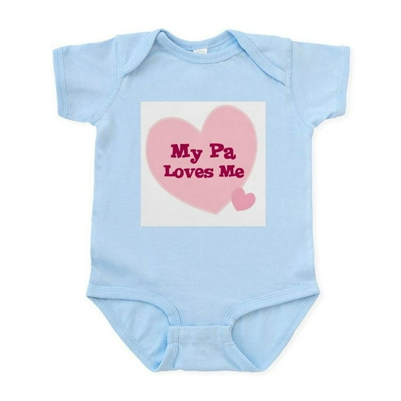 CafePress - My Pa Loves Me Infant Creeper - Baby Light Bodysuit, Size Newborn - 24 Months