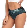 thumbnail image 2 of Fotbe Moonlit Night Sky Shark Calzones Estampados para Mujer – Ropa Interior de Algodón, Cómoda, Suave y Elástica-X-Small, 2 of 6
