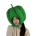 thumbnail image 1 of Gorro Green Pepper Head, accesorio para cosplay, fibra de poliéster, 1 of 3