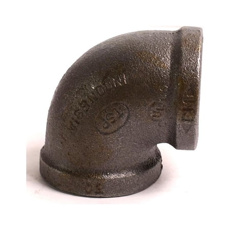 Thrifco Plumbing 8317008 1-1/4 90 Elbow Black