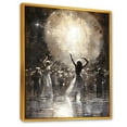 thumbnail image 2 of Designart "Compelling Disco Dazzle Dancer II" Dance Floater Framed Canvas Art Print, 2 of 5