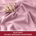 thumbnail image 6 of Mellanni 4-Piece Iconic King Bedsheet Set - Microfiber, 16" Deep Pocket, Cooling, Wrinkle, Fade, Stain Resistant, Pink, 6 of 7