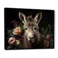 thumbnail image 2 of Designart "Caricature of Medieval Rural Donkey I" Animals Framed Wall Art - Modern Farmhouse Black Donkey Hallway Framed Wall Art Decor, 2 of 6