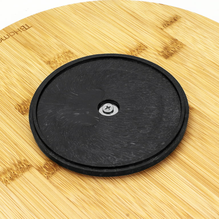 Ultra Thin Low Profile Wood Lazy Susan For Dining Table or Counter Top
