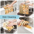 thumbnail image 2 of Flower Pattern Dish Towels 6 Pack Kitchen Cleaning Dish Cloths Absorbent Reuseable Cleaning Cloths 11'' x 11'', 2 of 9