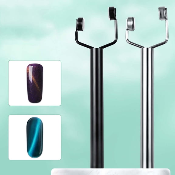 3 IN 1 Cat Eye Nail Magnet Y-Shaped Double Head Magnetic Cat Eye Gel Polish Multifunctional Nails Design Tools Powerful Force Magnet Portable Handheld for Salon Studio Home Manicure