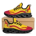 thumbnail image 1 of Zapatillas deportivas ligeras con plataforma y cordones para exteriores, diseño de emblema nacional de la bandera colombiana, 1 of 6
