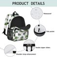 thumbnail image 4 of Tractor and Harvesters White Pattern Backpack for School, Cute School Bag with Adjustable Shoulder Straps and Padded Back, 15"x11.42"x5.5", 4 of 5
