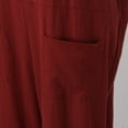 thumbnail image 7 of Lisingtool Jumpsuits for Women Women's Sleeveless Overalls Jumpsuit Casual Solid Summer Wide Leg Bib Pants Bottons Jumpsuit Romper with Button Pockets Solid Color Button Womens Overalls Red, 7 of 7