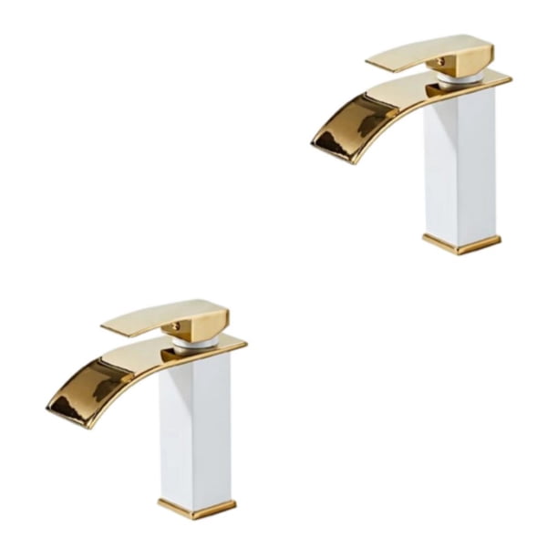 Naiovety Grifos para lavabo de baño, grifos para lavabo en cascada, fáciles de instalar y multifuncionales Type5 NO5