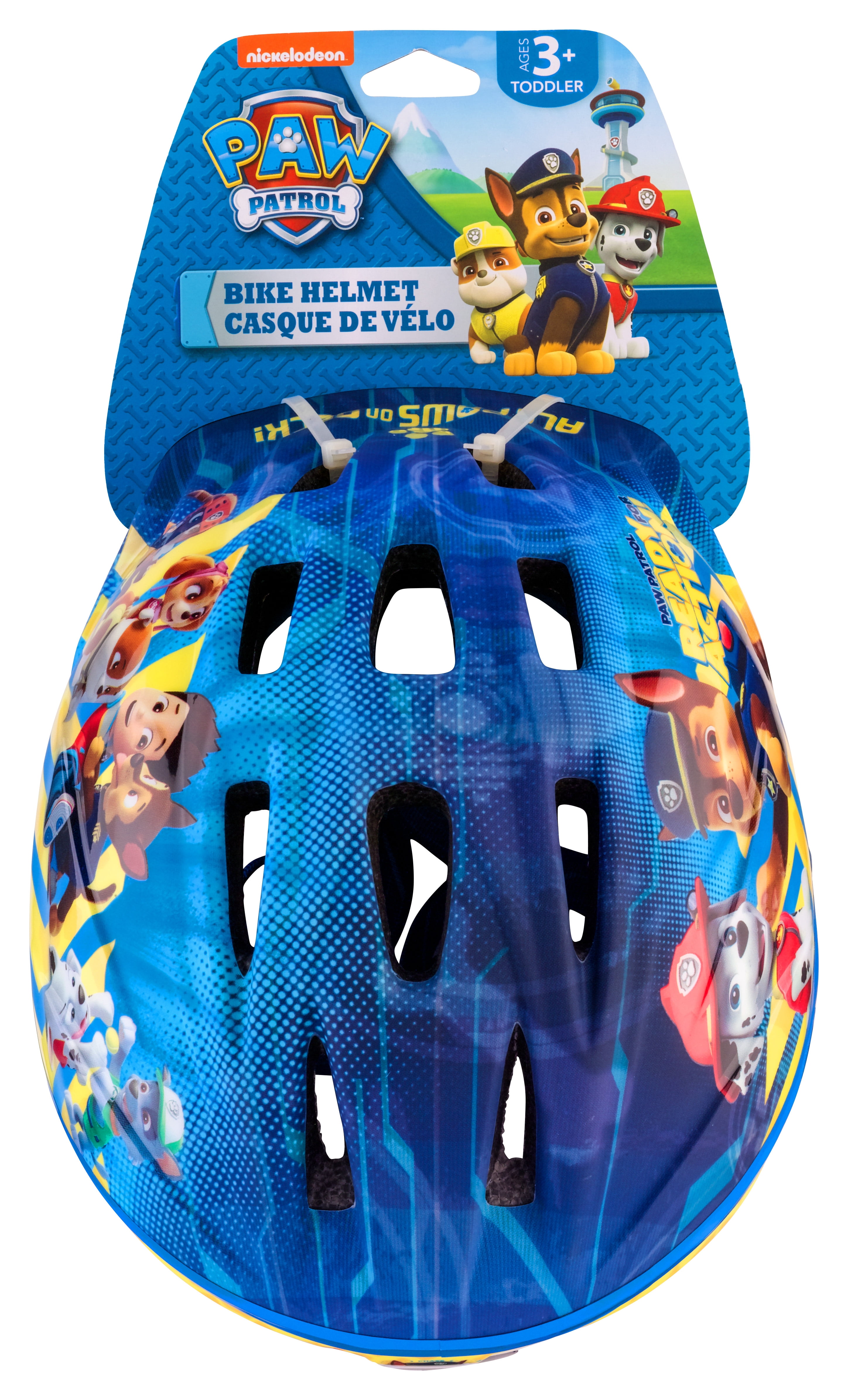 Nickelodeon PAW Patrol Toddler Bicycle Helmet, ages 3 - 5, blue / yellow