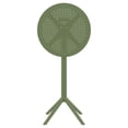 thumbnail image 4 of Compamia Sky 24 inch Round Folding Bar Table in Olive Green finish, 4 of 8