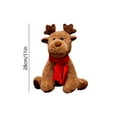 thumbnail image 6 of kcavykas Plush Holiday Doll Festive Winter Decoration Cute Elk and Snowman Stuffed Toy with Scarf Soft Collectible Christmas Plush Gift for Kids Party Exchange Stylish Finds for Less, 6 of 9
