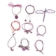 thumbnail image 4 of 9 piezas de cuerda elástica para el cabello, banda para el cabello, soporte de caballo, banda de goma, traje púrpura jinwen Banda de goma elástica, 4 of 8