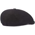 thumbnail image 4 of Men's Cotton Flat Cap - Gatsby Cabbie Hats, Adjustable for Winter Driving, 4 of 5