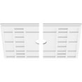 thumbnail image 5 of 20"W x 13 3/8"H x 2"ID x 7"C x 1"P Beaux Architectural Grade PVC Contemporary Ceiling Medallion, Two Piece, 5 of 7