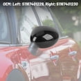 thumbnail image 4 of 1 Pair Door Side Wing Mirror Cover 51167401229 Rearview Mirror Frame Cover for F54 F55 F56 F57 F60 Pre - LCI 2014 to 2019, 4 of 7