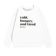thumbnail image 2 of Cethrio Big Girls Sweatshirts, Crew Neck Long Sleeve Casual Print Pullover Tops White Size 7-8 T, 2 of 6