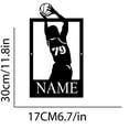 thumbnail image 4 of Custom Personalized Athlete Basketball Wall Art, Metal Sports Decor, Basketball Name Sign, Sports Name Sign, Metal Art, 4 of 6