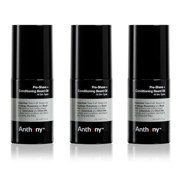 Anthony Pre Shave + Conditioning Beard Oil (Pack Of 3)