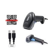 2D Barcode Scanner Wired Handheld Barcode Scanner 1D/2D QR Code Reader Portable USB Wired For Inventory POS Terminal ,Easy to Use