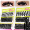 thumbnail image 1 of Kit de grupos de pestañas WiWiLINK 456 piezas, curva D, 12-18 mm, 1 of 8
