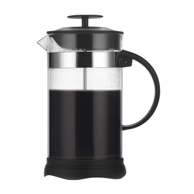 Cafetière à Pression Française en Verre Borosilicaté 1000 ml - Infusion en 4 Minutes, Filtration en Acier Inoxydable, Pichet Résistant à la Chaleur avec Poignée à Prise Confortable pour la Maison; Polyvalente pour le Thé, l'Infusion à Froid, l'Eau Chaude