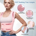 thumbnail image 4 of Corrector de postura MASONPRINCE para mujeres y hombres, color rosa mediano, 4 of 7