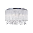 thumbnail image 3 of 6 Light Drum Shade Flush Mount with Chrome finish, 3 of 7