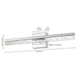 thumbnail image 5 of JONATHAN Y Mario 22" 1-Light Modern Contemporary 360-Degree Rotatable Iron/Seeded Acrylic Integrated LED Vanity Light, Chrome/Clear, 5 of 9