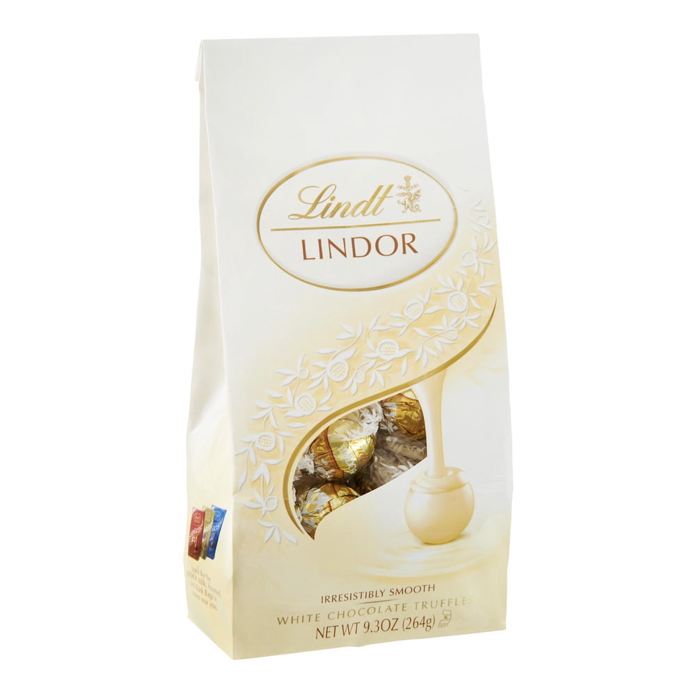 Lindt Lindor White Chocolate Truffles, 9.3 Oz.