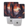 thumbnail image 7 of Owl in Autumn Forest Night Light 2 Pack LED Nightlight Plug into Wall Dusk to Dawn Sensor Soft White, 7 of 7