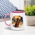 thumbnail image 3 of Chesapeake Bay Retriever Happy New Year 2026 with Fireworks on New Year's Eve 11oz Accent Two-tone Mug Chessie Dog Lover Coffee Tea Cup - 12022, 3 of 5