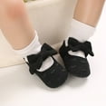 thumbnail image 2 of Baby Girls Princess Bowknot Soft Sole Cotton Crib Shoes Sneaker First Walking Shoes 0-18 Months, 2 of 9