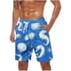 thumbnail image 1 of Pantalones Cortos para Hombre de Cintura Elástica con Bolsillos Pantalones de Playa de Impresión Casual, Poliéster Ligero de Moda para la Primavera Verano Al Aire Libre Y el Uso Diario, 1 of 4